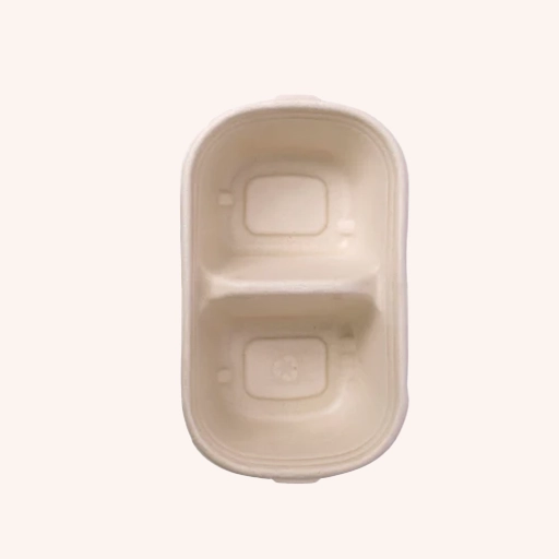 2 Compartment Food Container