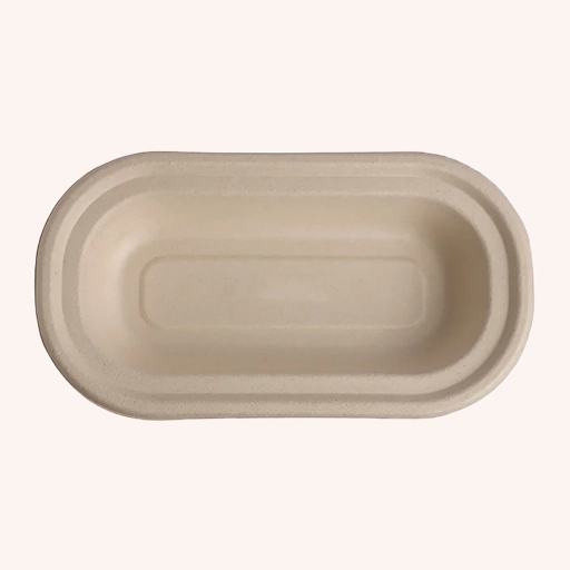 Rectangular Snack Plate Beige