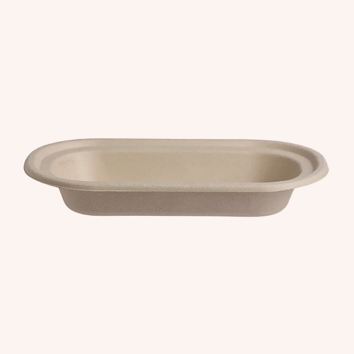 Rectangular Snack Plate Beige